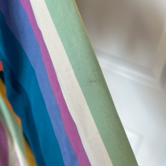 All In Favor Colorful Rainbow Light Weight Long Sleeve Dress - Picture 10 of 12